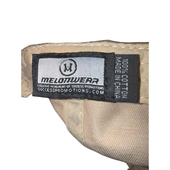 Camo Baseball Cap With Embroidered Logos Adjustable Strap Melonwear Boeing Brand - Picture 5 of 5